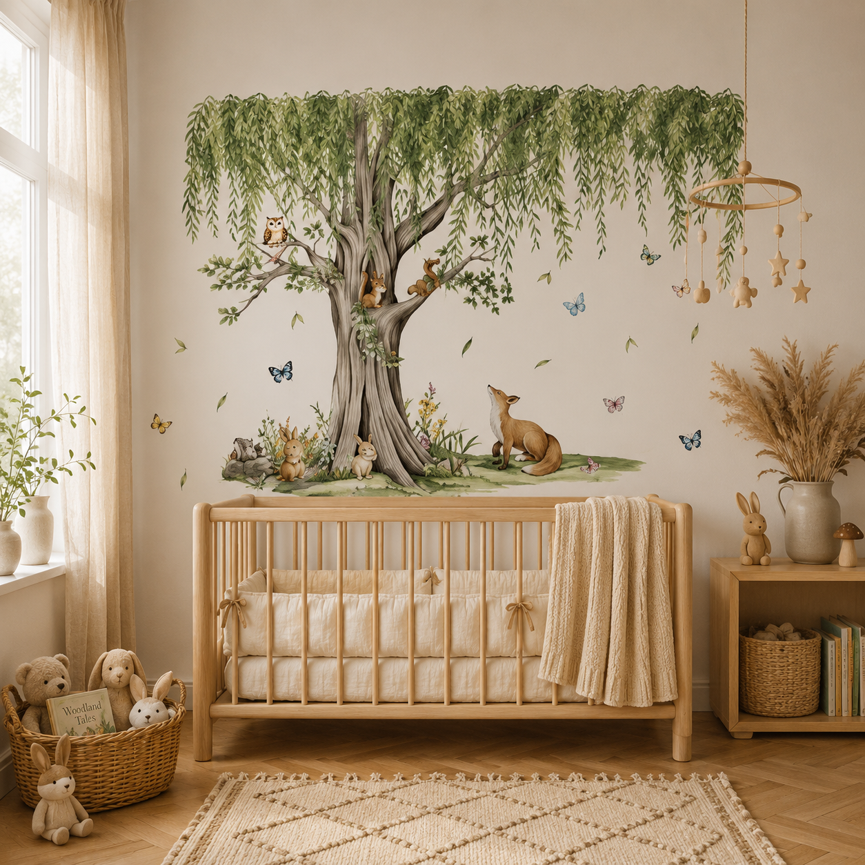 Stickers Muraux XXL Forêt Enchantée – Arbre & Animaux Chambre