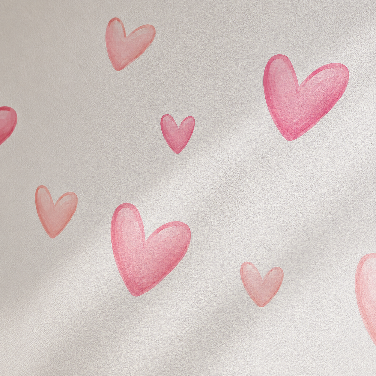 Lot de 60 Stickers Muraux Cœurs Roses – Décoration Murale Adhésive