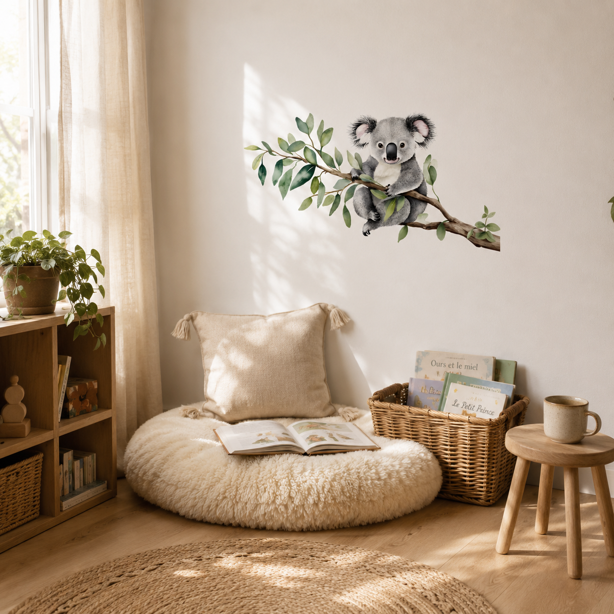 Stickers Muraux Koala sur Branche – Déco Chambre Bébé Enfant