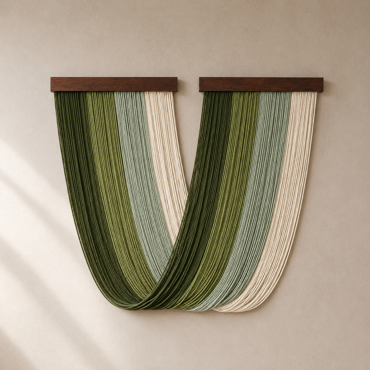 Tenture Murale Bohème Tissée Main – Décoration Fibres