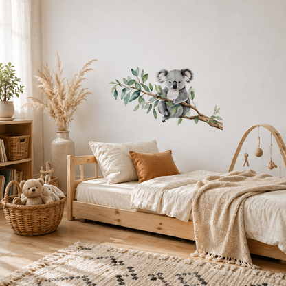 Stickers Muraux Koala sur Branche – Déco Chambre Bébé Enfant