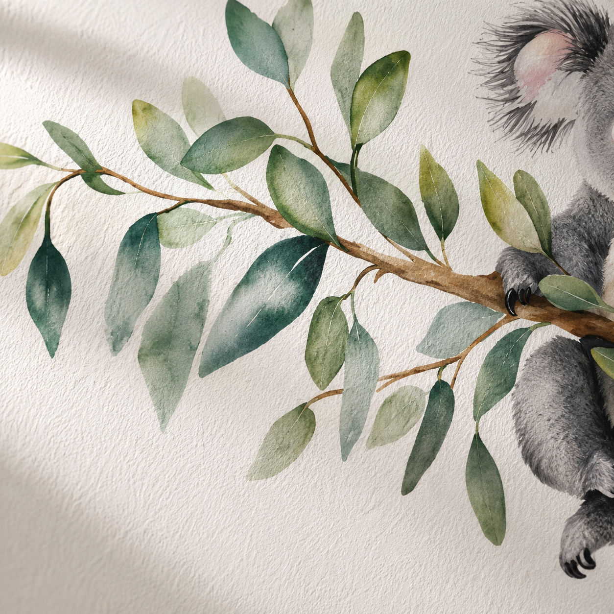 Stickers Muraux Koala sur Branche – Déco Chambre Bébé Enfant