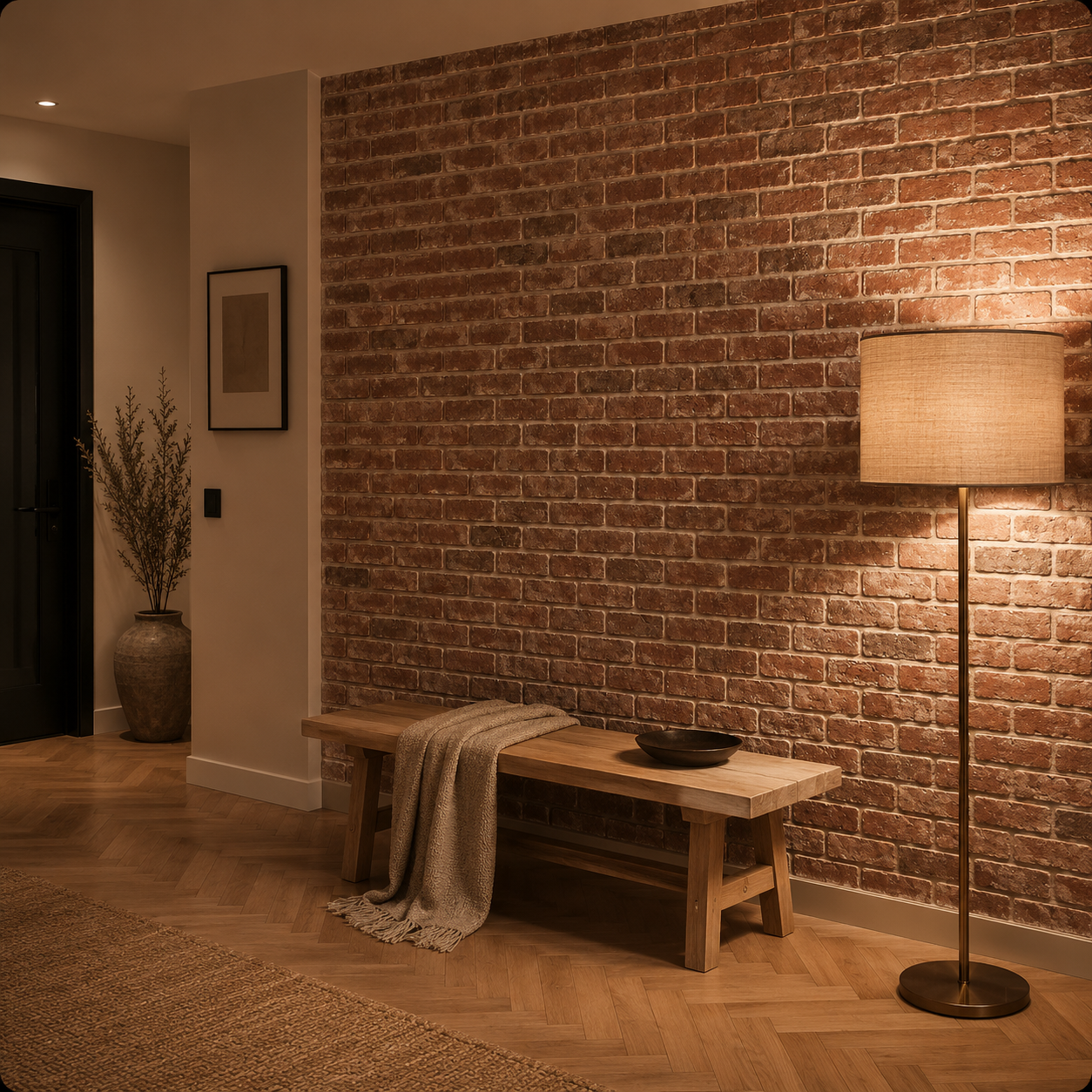 Panneaux Muraux Effet Brique 3D Auto-Adhésifs – Lot de 10 Déco