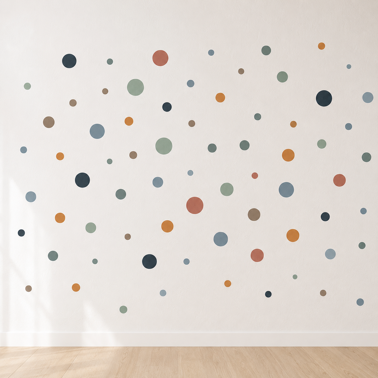 Stickers Muraux Pois Bohèmes Multicolores - Chambre Bébé Enfant