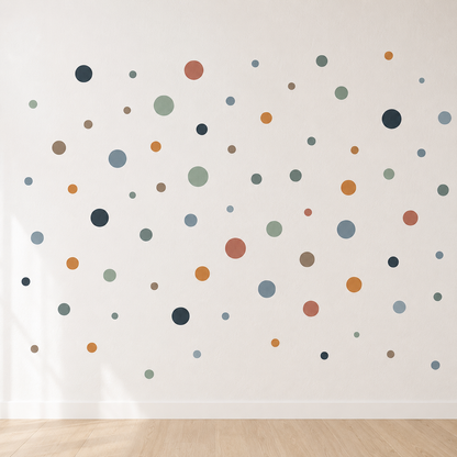 Stickers Muraux Pois Bohèmes Multicolores - Chambre Bébé Enfant
