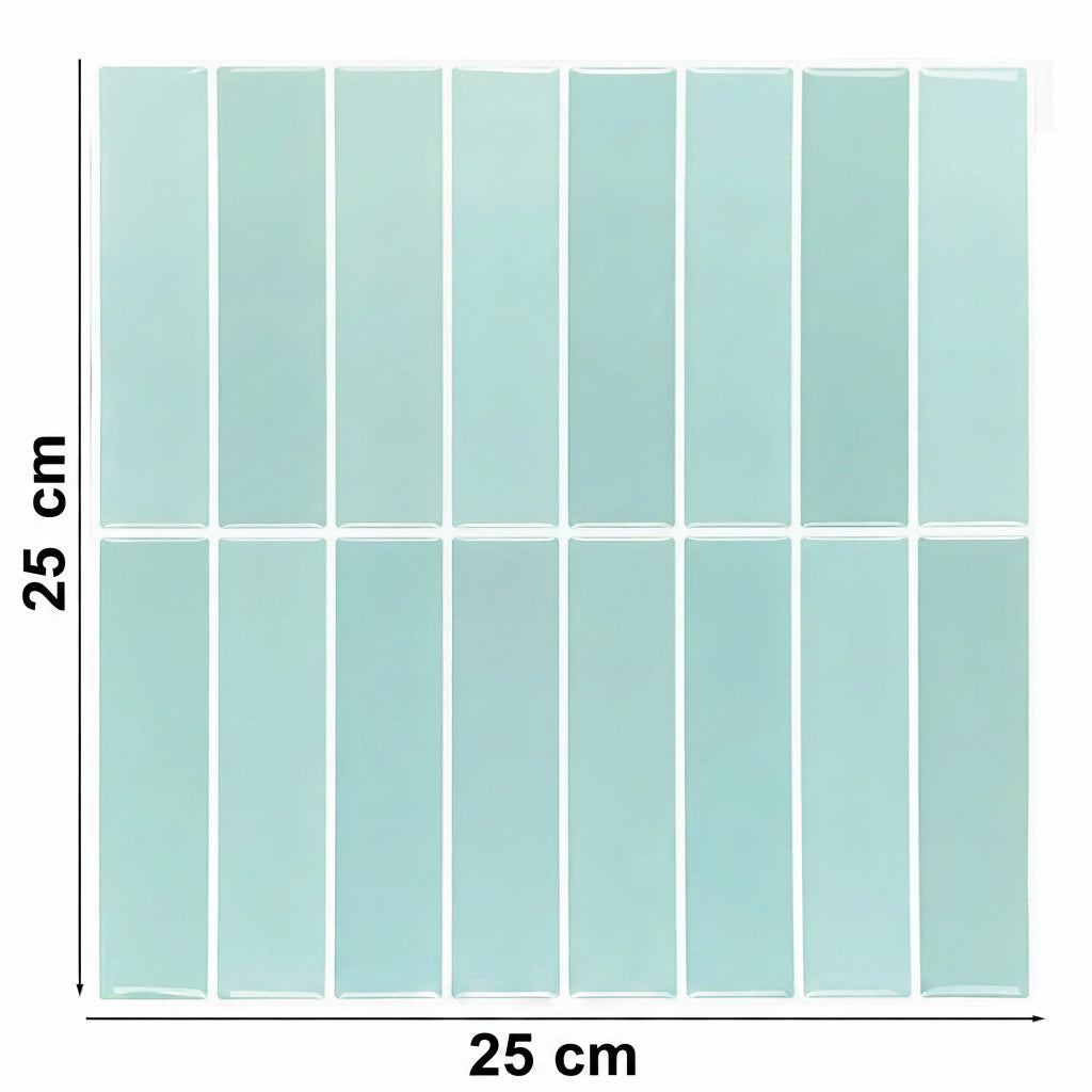 Panneaux Muraux 3D Carreaux Verticaux PVC Étanche – Lot de 10