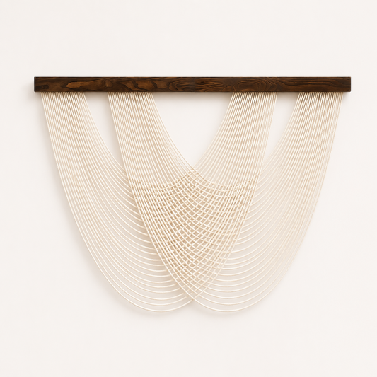 Tenture Murale Cordes Bohème – Déco Drapée Design Boho Chic