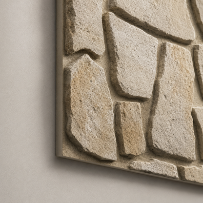 Panneaux Muraux 3D Effet Pierre Naturelle – Lot de 10 Adhésifs