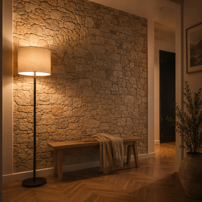 Panneaux Muraux 3D Effet Pierre Naturelle – Lot de 10 Adhésifs