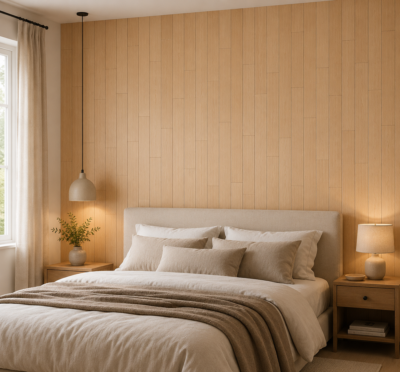 Panneaux Muraux 3D Auto-Adhésifs – Revêtement Mural Design Effet Bois