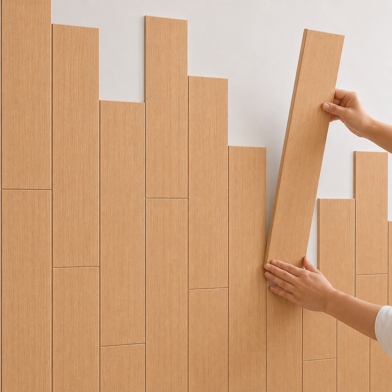 Panneaux Muraux 3D Auto-Adhésifs – Revêtement Mural Design Effet Bois
