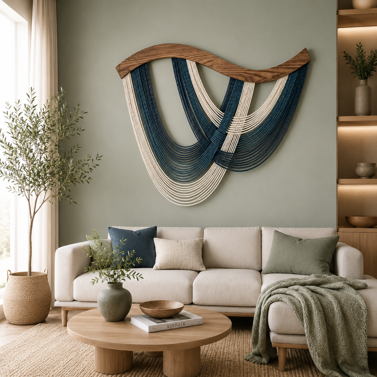 Décoration Murale Macramé Bohème – Tenture Fibres Design