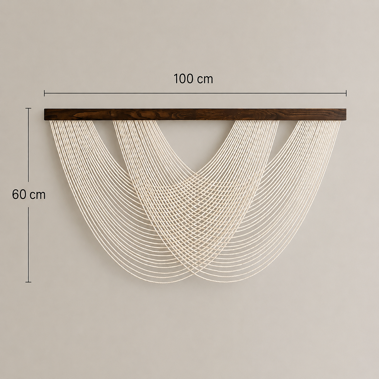 Tenture Murale Cordes Bohème – Déco Drapée Design Boho Chic