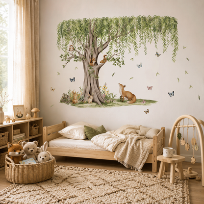 Stickers Muraux XXL Forêt Enchantée – Arbre & Animaux Chambre