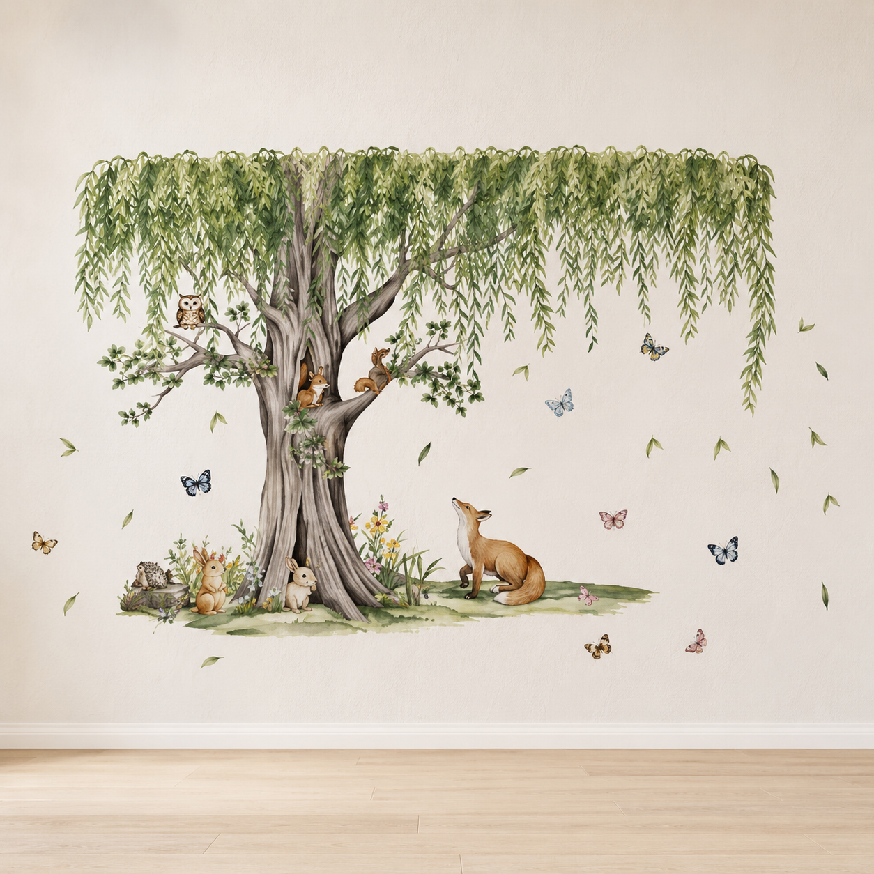 Stickers Muraux XXL Forêt Enchantée – Arbre & Animaux Chambre