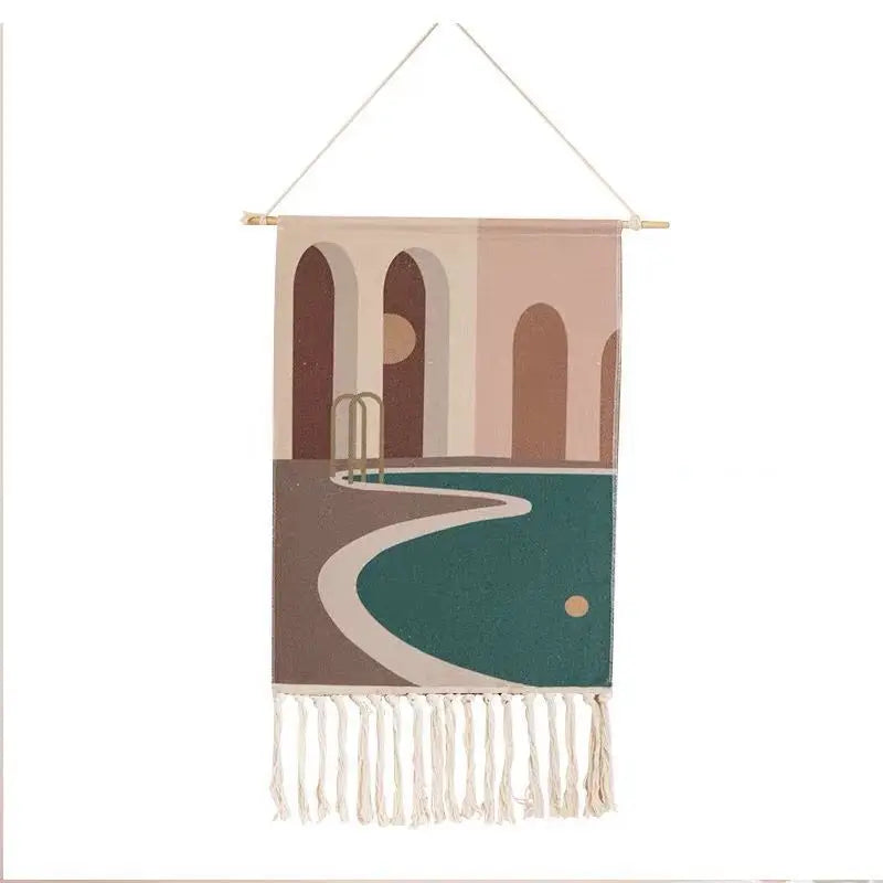 Boho Hanging Tapestry Fabric Ramadan Home Decoration Watt-hour Meter Box Cover Dormitory Hotel Wall Aesthetic Blanket Decor