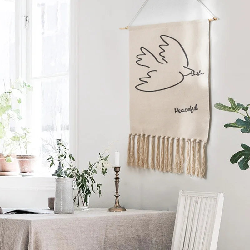 Boho Hanging Tapestry Fabric Ramadan Home Decoration Watt-hour Meter Box Cover Dormitory Hotel Wall Aesthetic Blanket Decor