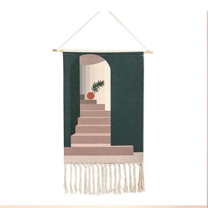 Boho Hanging Tapestry Fabric Ramadan Home Decoration Watt-hour Meter Box Cover Dormitory Hotel Wall Aesthetic Blanket Decor