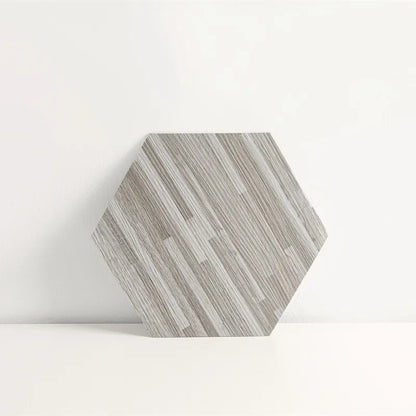 Home Decoration Tile Floor Stickers Waterproof Non-Slip Hexagonal Wood Grain Floor Tile Stickers Self Adhesive Wall Tile Sticker