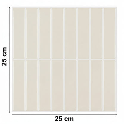 Panneaux Muraux 3D Carreaux Verticaux PVC Étanche – Lot de 10