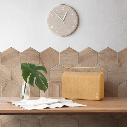 Home Decoration Tile Floor Stickers Waterproof Non-Slip Hexagonal Wood Grain Floor Tile Stickers Self Adhesive Wall Tile Sticker