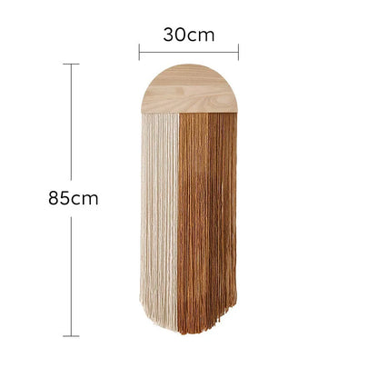 Tenture Murale Bohème Fibres – Déco Arche Bois Bicolore