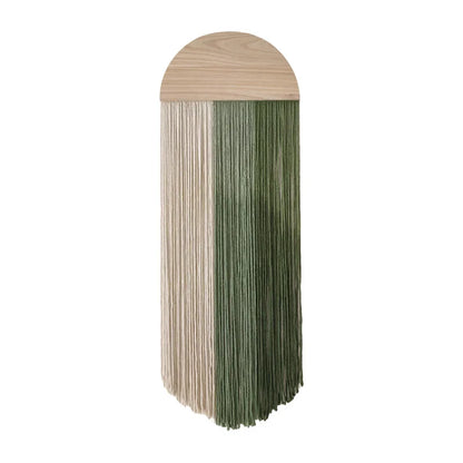 Tenture Murale Bohème Fibres – Déco Arche Bois Bicolore