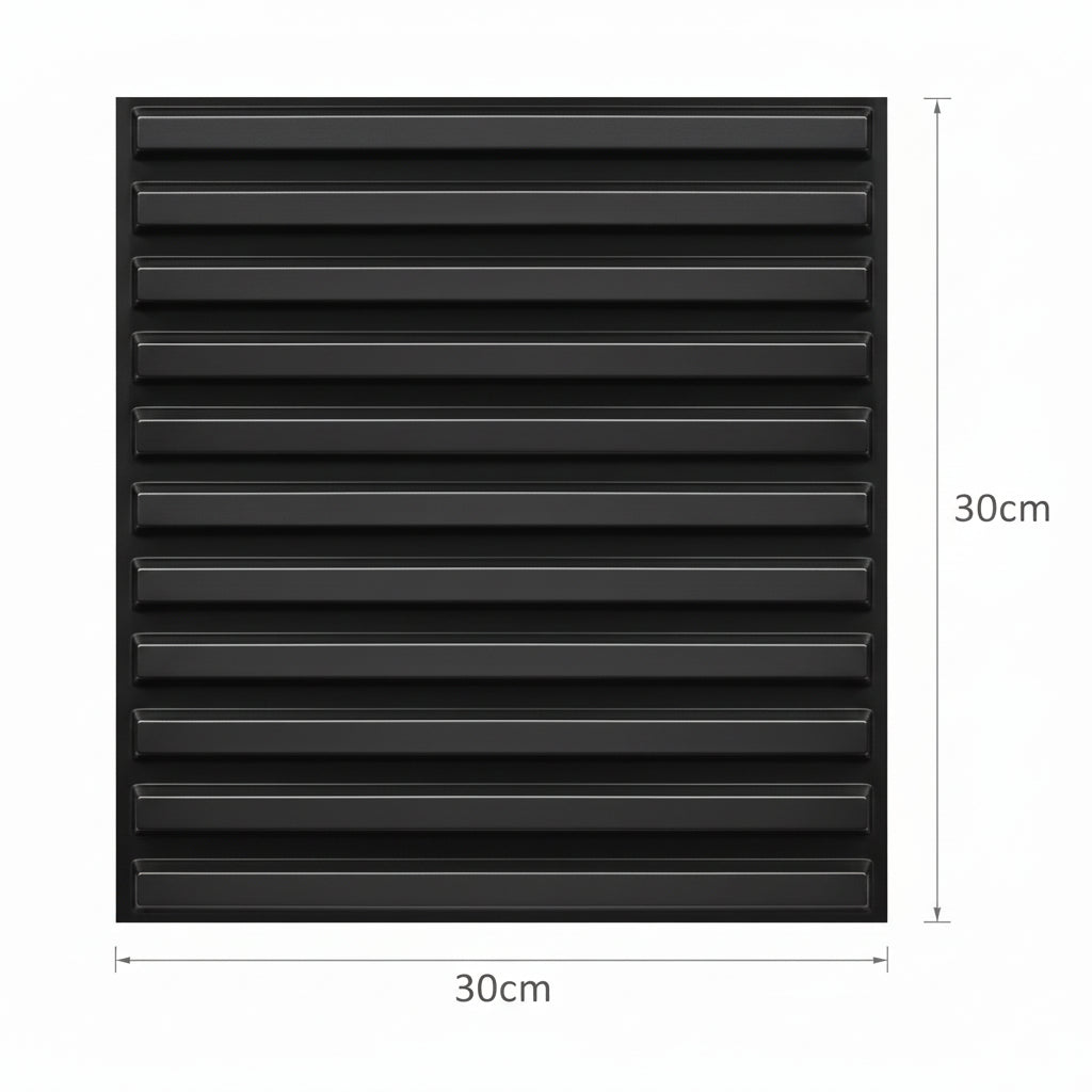 Panneaux Muraux Effet Bois 3D – Lot de 10 Lamelles Géométriques