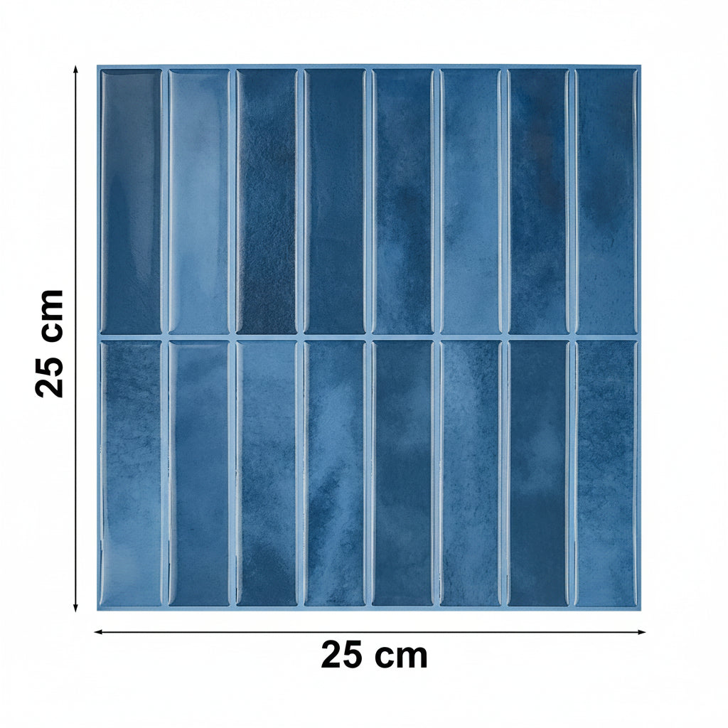 Panneaux Muraux 3D Carreaux Verticaux PVC Étanche – Lot de 10