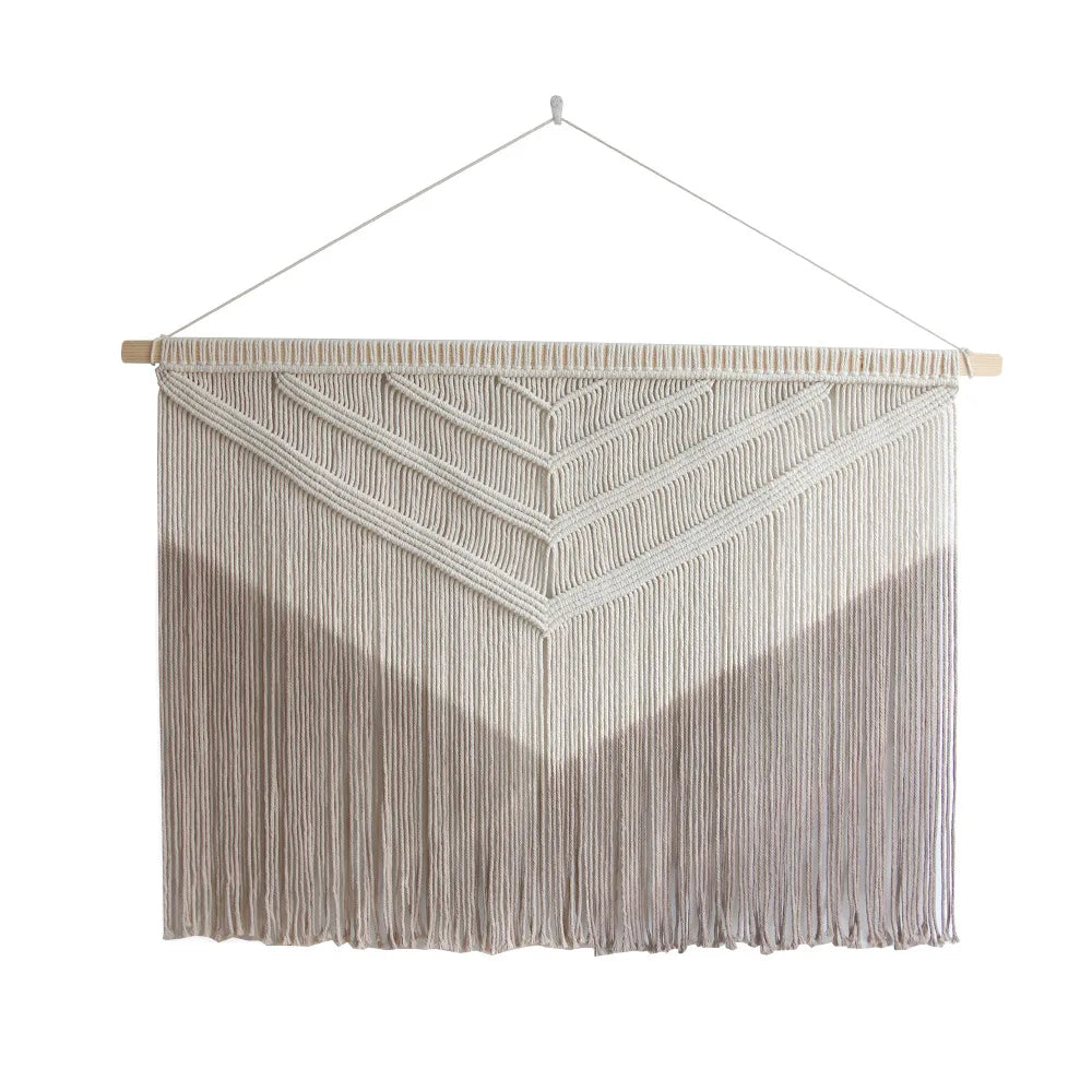 Tenture Murale Macramé Bohème – Grande Déco Chevron Boho