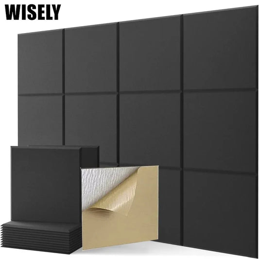 Acoustic Felt Wall Panels Removable Adhesive Tiles for Noise Reduction and Sound Absorption for Office School Home Photo Walls