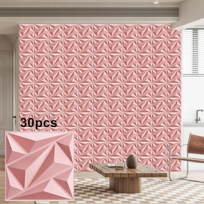 KUUJOJO 3D textured wall panel for indoor wall decoration, suitable for living room, hall, bedroom, hotel, office, send tape