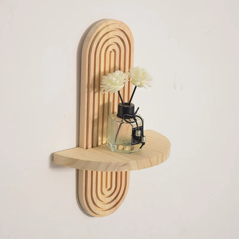 Étagère Murale Bois Design Arche – 2 Niveaux Déco Scandinave