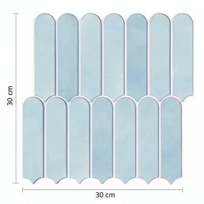 Panneaux Muraux Mosaïque Écailles Étanche Auto Adhésifs | Lot de 10