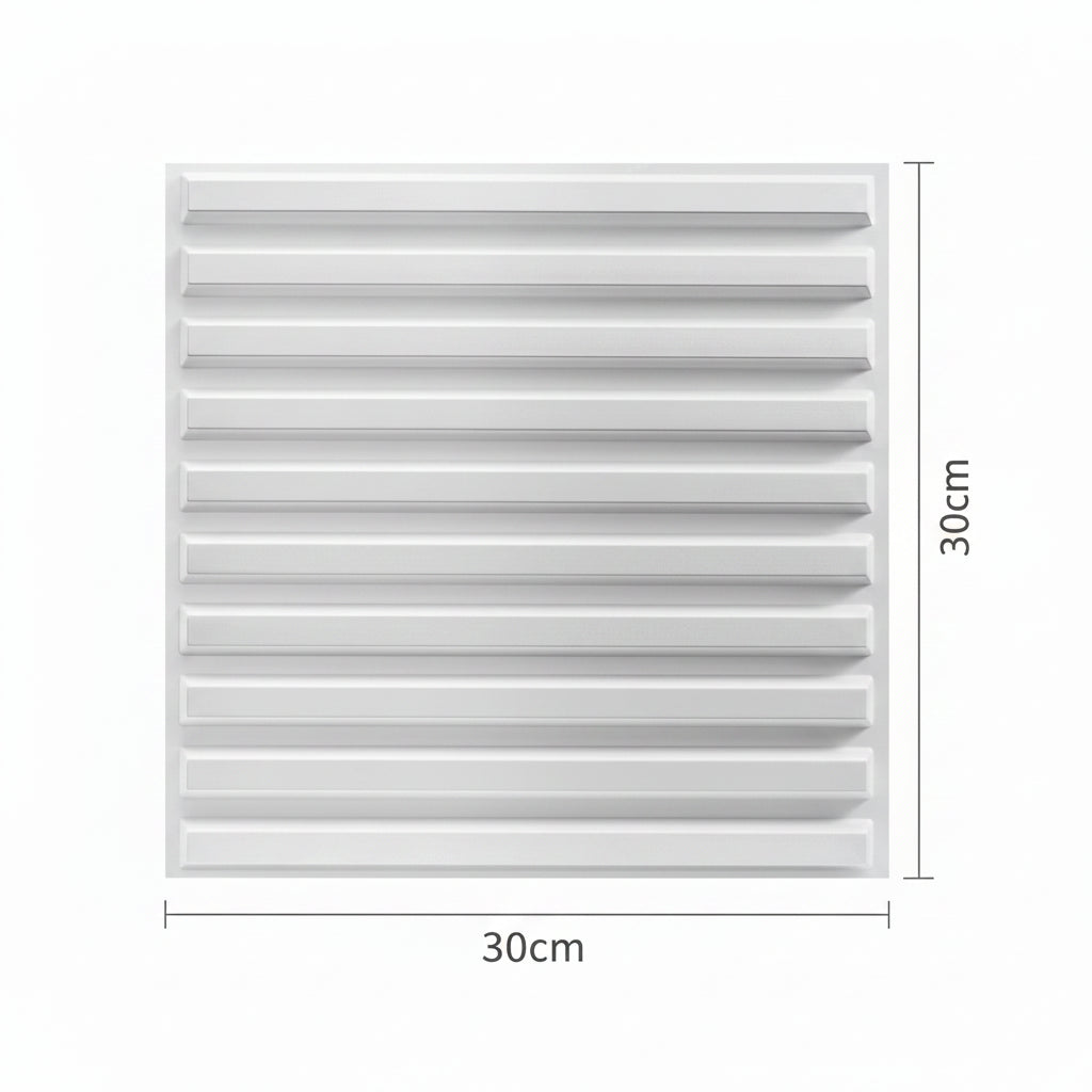 Panneaux Muraux Effet Bois 3D – Lot de 10 Lamelles Géométriques