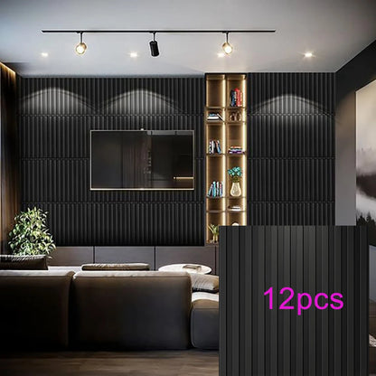 KUUJOJO 3D textured wall panel for indoor wall decoration, suitable for living room, hall, bedroom, hotel, office, send tape