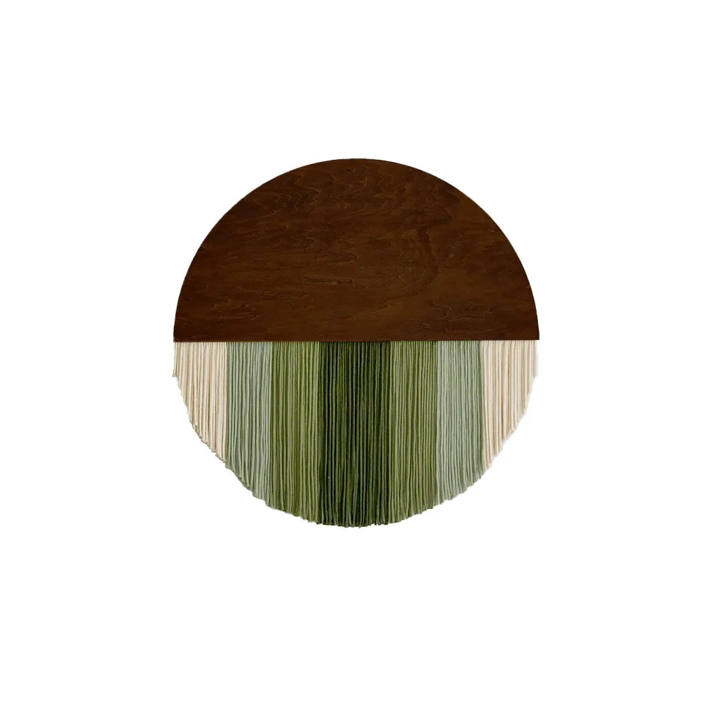 Tenture Murale Bois Fibres – Déco Bohème Demi-Cercle