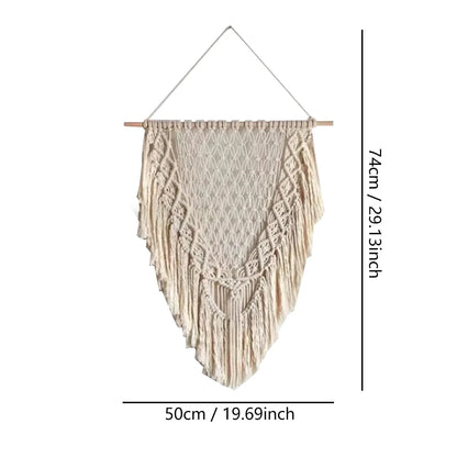 Nordic Woven Macrame Tapestry Room Decor Boho Home and Decoration for Bedroom Livingroom Wall Art Aesthetics Decorating Items