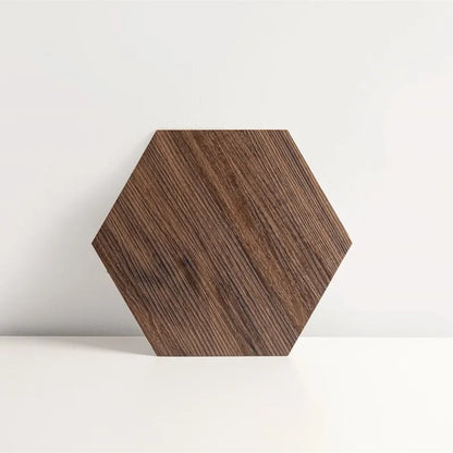 Home Decoration Tile Floor Stickers Waterproof Non-Slip Hexagonal Wood Grain Floor Tile Stickers Self Adhesive Wall Tile Sticker