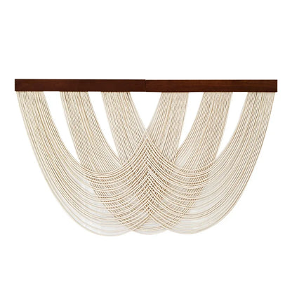 Tenture Murale Cordes Bohème – Déco Drapée Bois Boho Chic