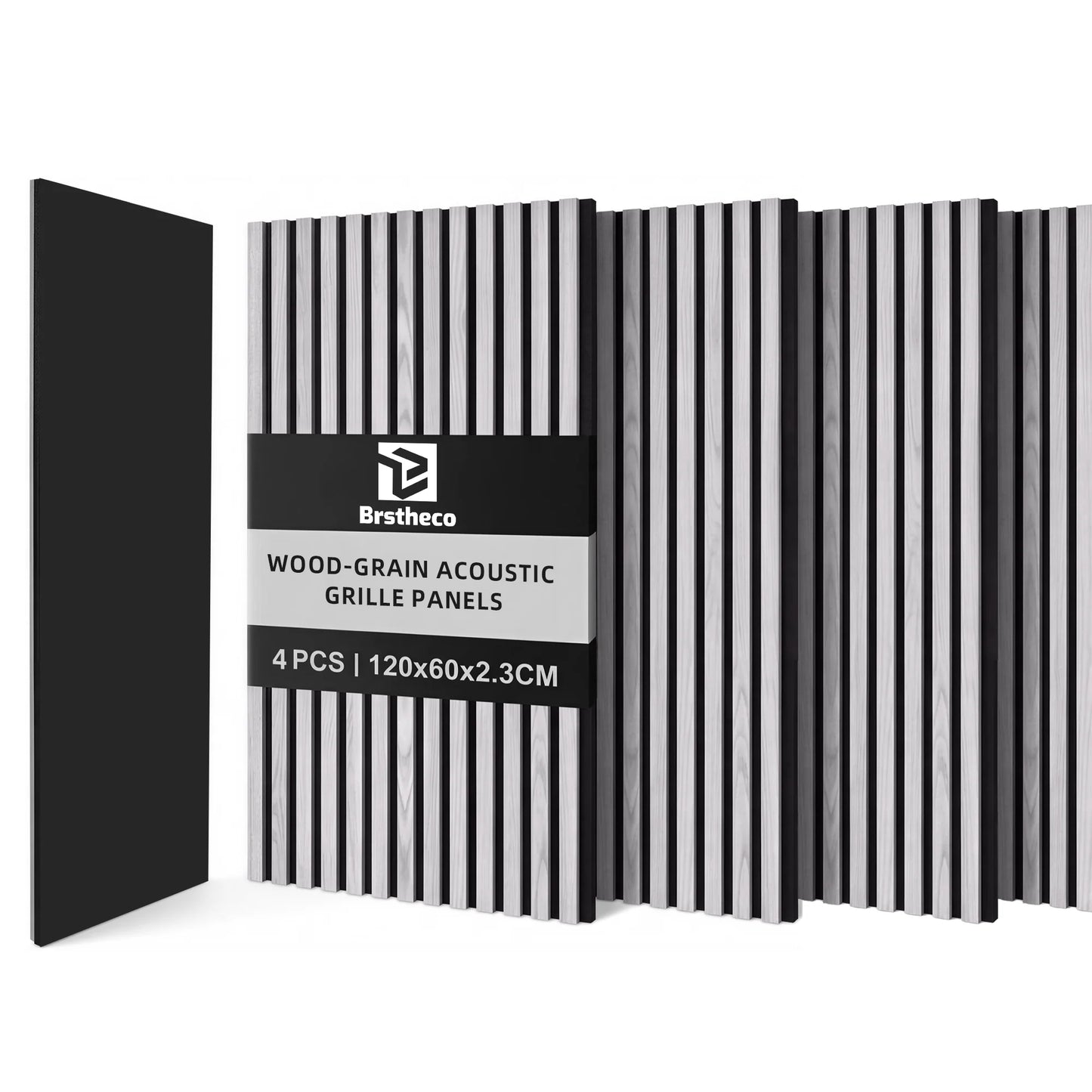 Panneaux Muraux Acoustiques Bois – Lot 2/4 Lattes 120x60 cm en Noyer