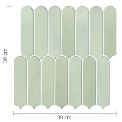 Panneaux Muraux Mosaïque Écailles Étanche Auto Adhésifs | Lot de 10
