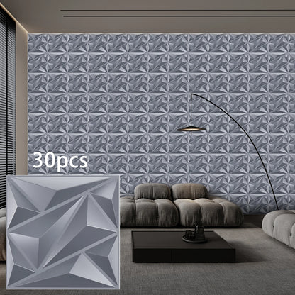 KUUJOJO 3D textured wall panel for indoor wall decoration, suitable for living room, hall, bedroom, hotel, office, send tape