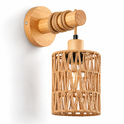 Applique murale en corde de chanvre – Design naturel