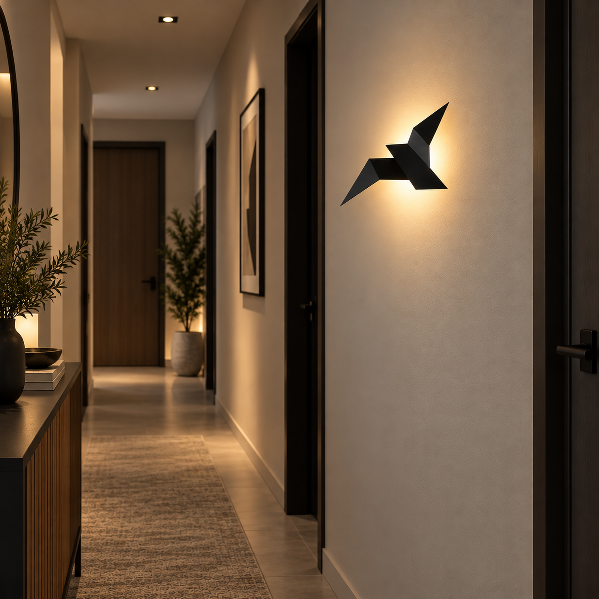 Applique murale LED Oiseau – Design nordique moderne