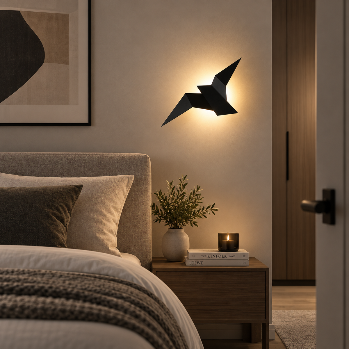 Applique murale LED Oiseau – Design nordique moderne
