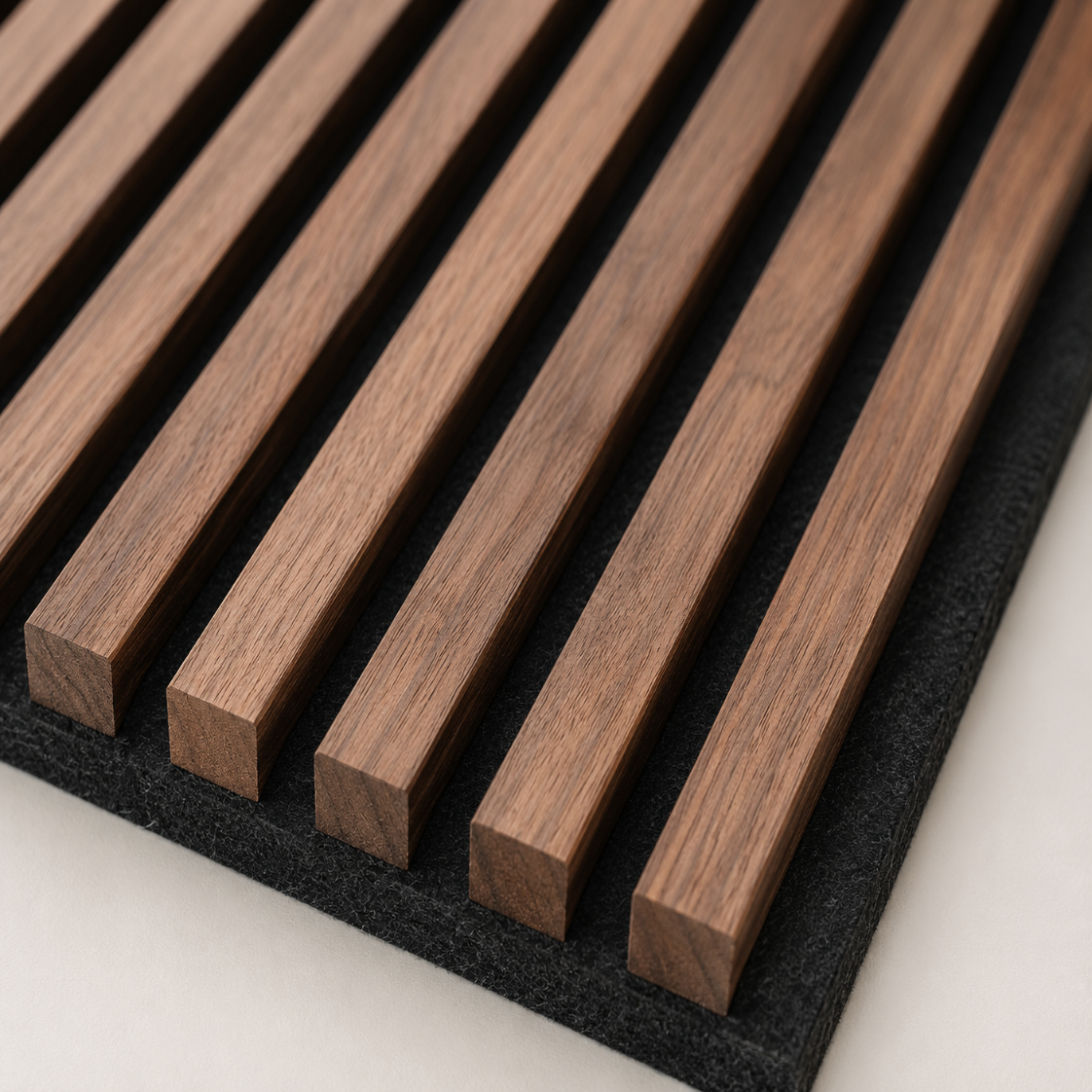Panneaux Muraux Acoustiques Bois – Lot 2/4 Lattes 120x60 cm en Noyer
