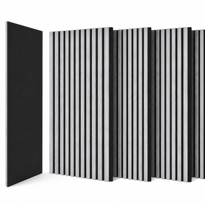 Panneaux Muraux Acoustiques Bois – Lot 2/4 Lattes 120x60 cm en Noyer