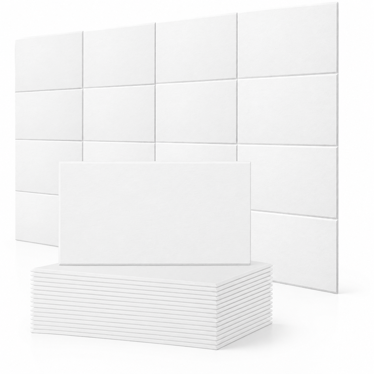 Panneaux Muraux Acoustiques Design – Lot de 16 Revêtement Adhésif
