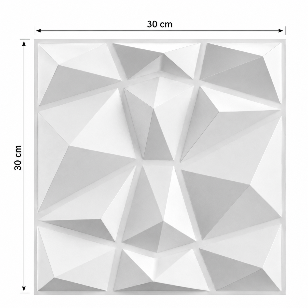 Lot de 12 Panneaux Muraux 3D Modernes 30x30 – Déco Design Relief
